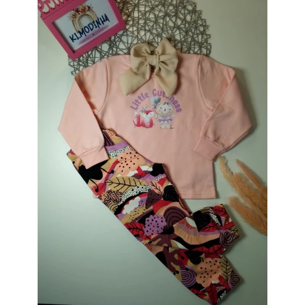 Conjunto Estampa de Urso tamanho 03
