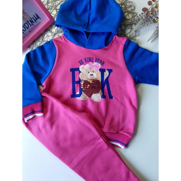 Conjunto Lecimar Azul e Rosa tamanho 03