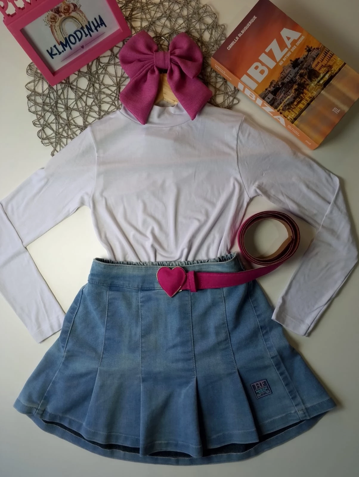 Blusa branca meia pele tamanho 10