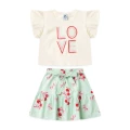 Conjunto Feminino Infantil Amor Doce